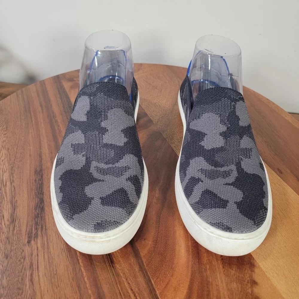 Rothys Camouflage Slip-On Sneakers Size 8.5 Recycled Knit Loafers Casual